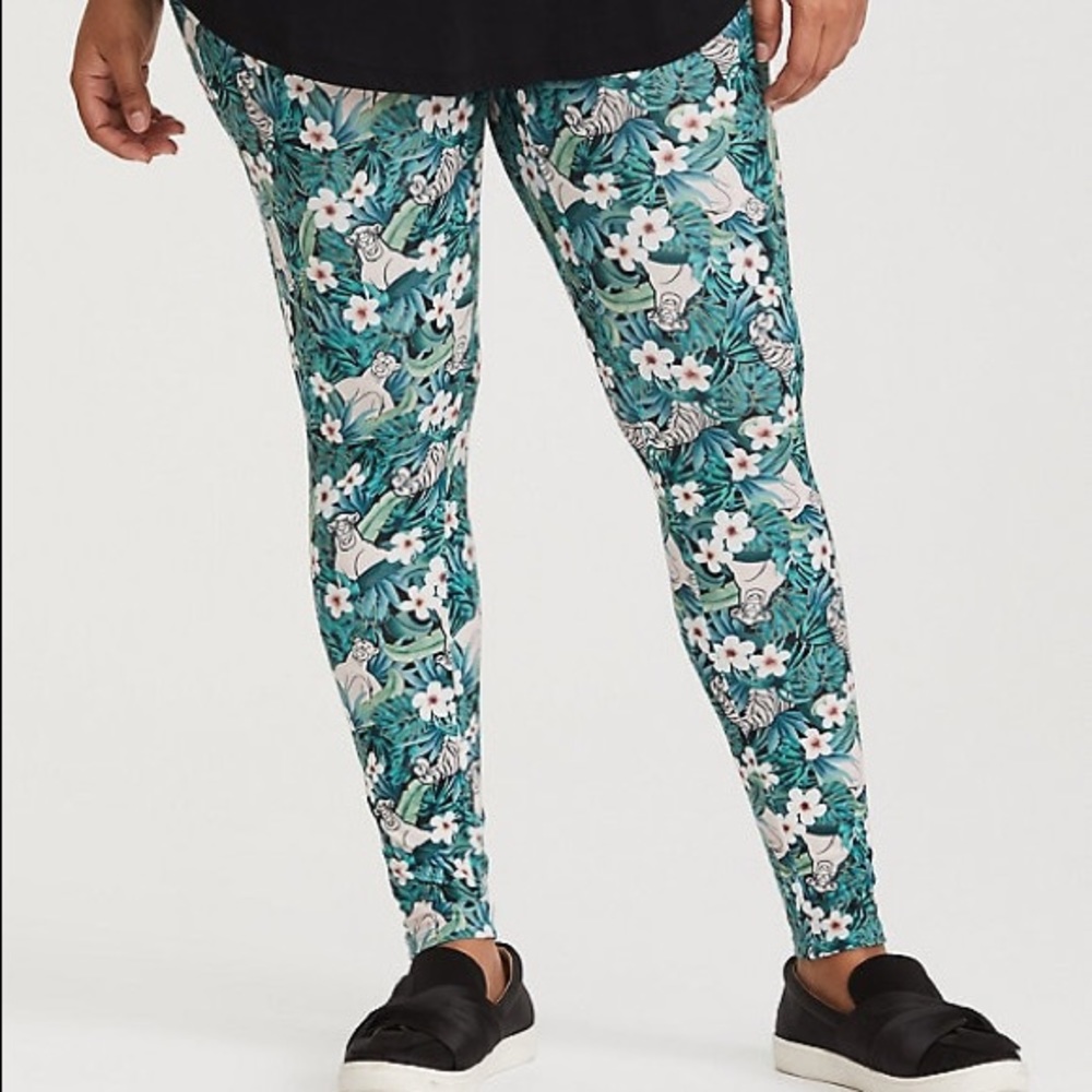 NWT Torrid Disney Jungle Book Floral Leggings